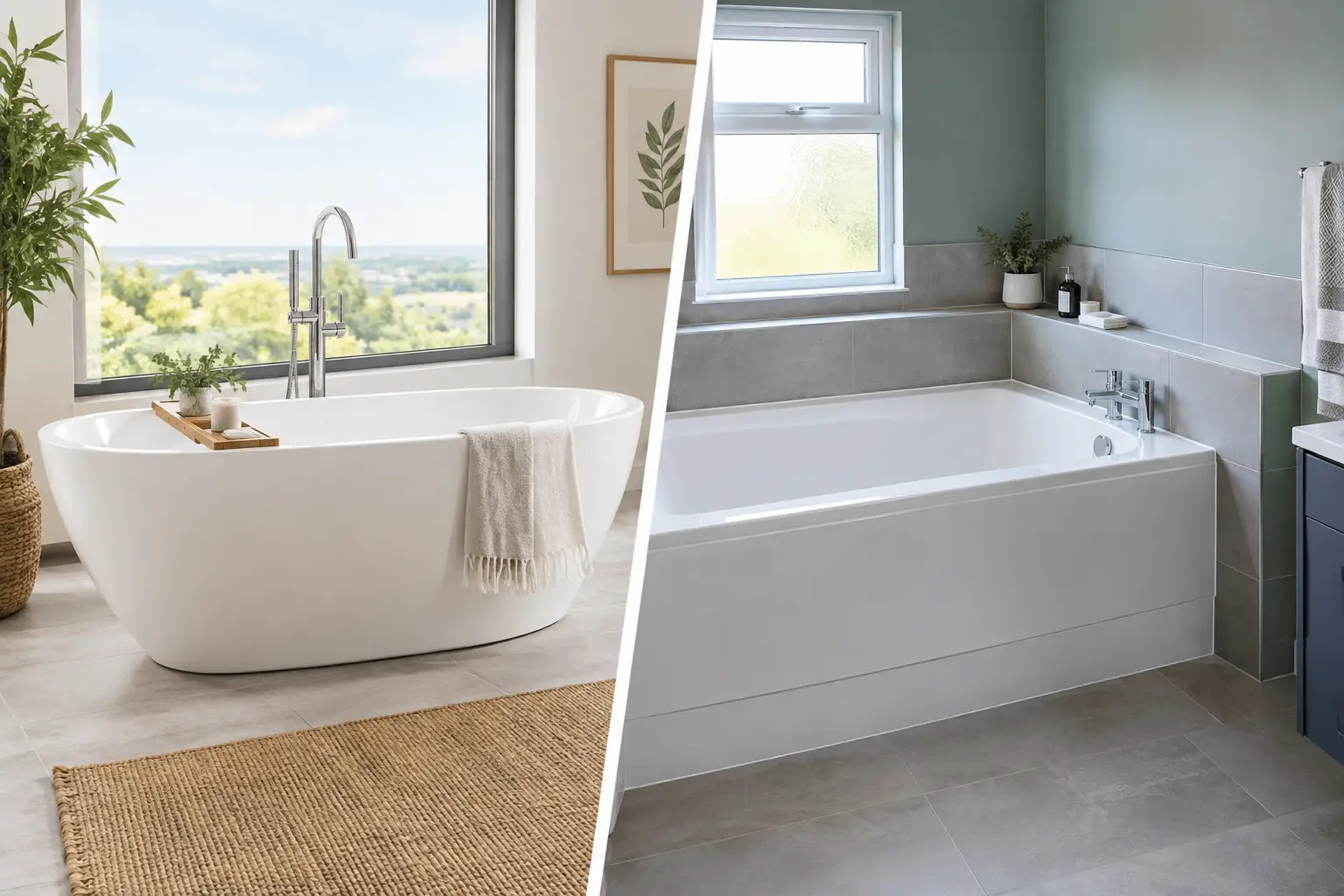 Freestanding Versus Fitted Baths for Your Bathroom